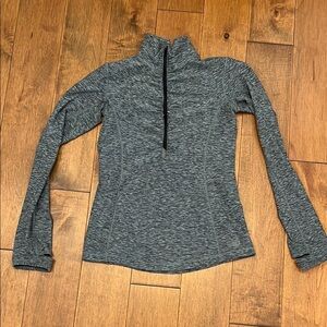 Women's Heather Gray Quarter-Zip Top